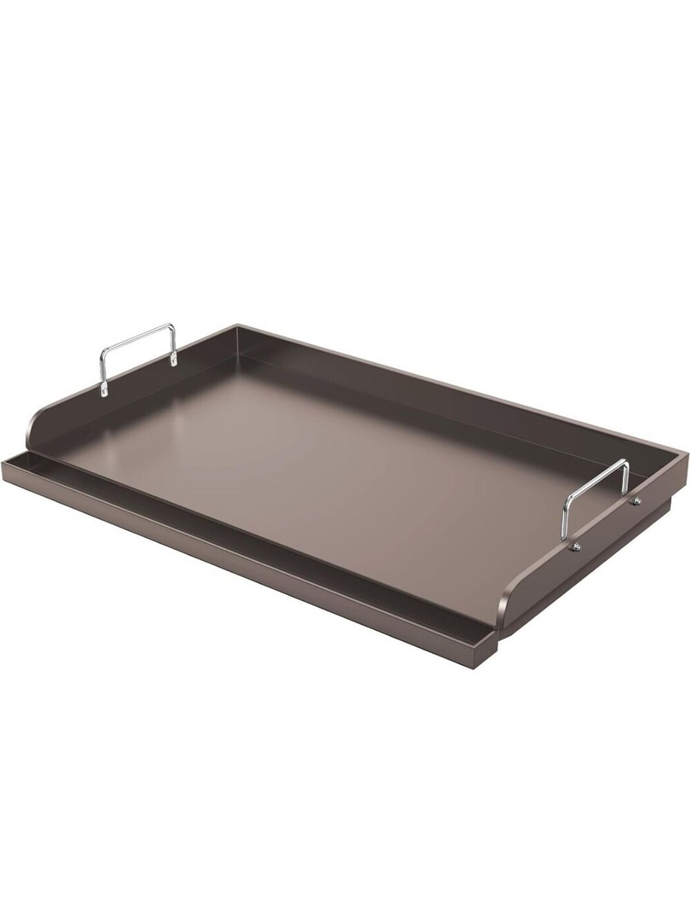 Uther Cast Iron Outdoor Cooking Griddle for Gas Grill, 25" x 16" Flat Top,